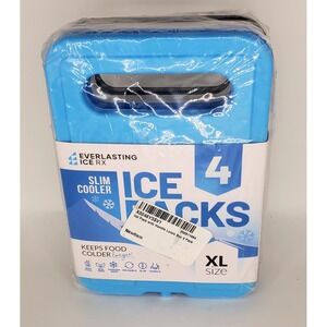 4pk Slim Cooler Ice‎ Packs Size XL Multi-Colored